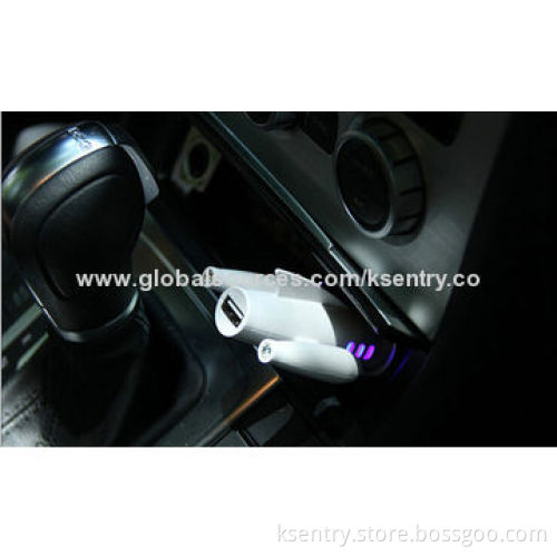 Newly designed airplane-shape USB car charger with 3-in-1 charging cable